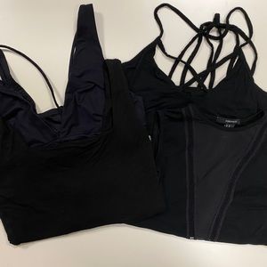 Black Bodysuit Bundle of 4 Strappy